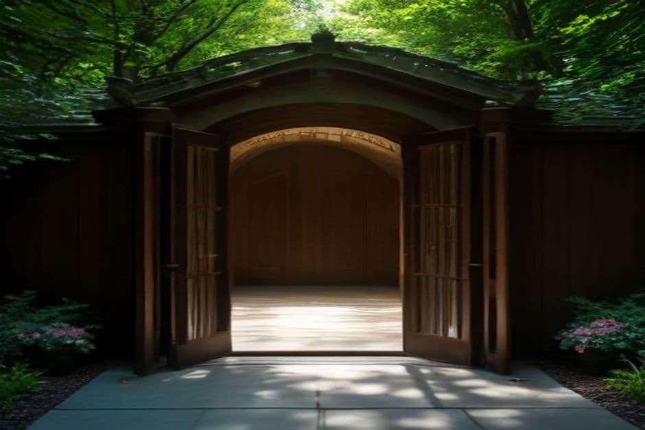 The Glass House entry gate