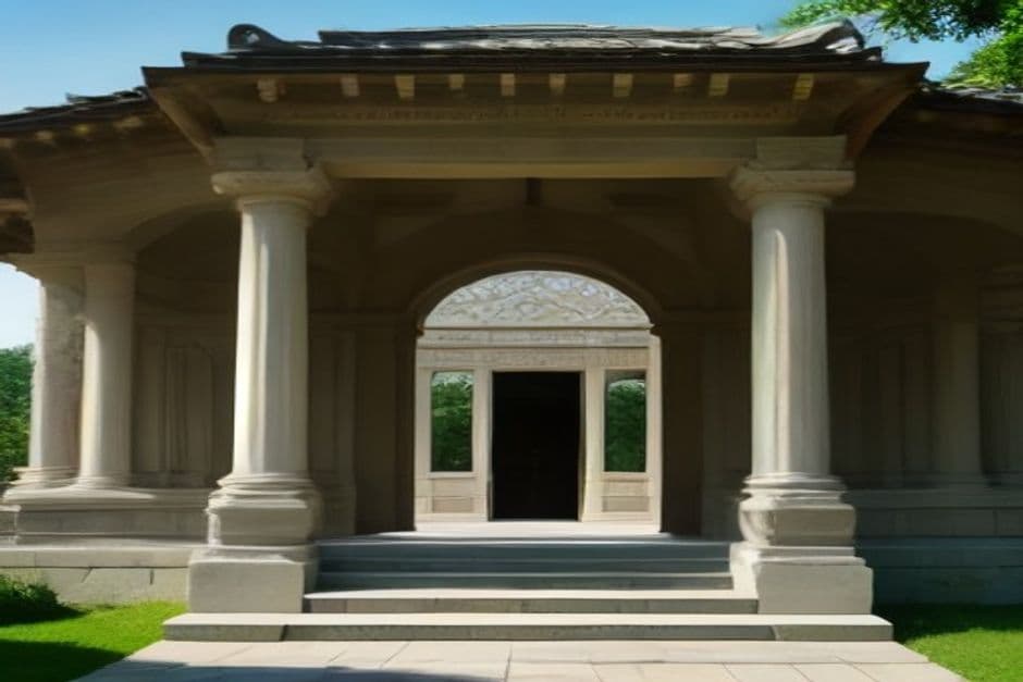 Stone Pavilion facade